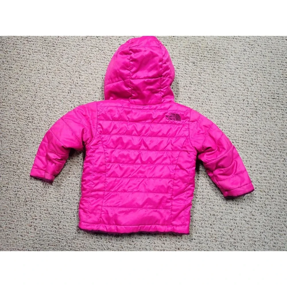The North‎ Face Reversible Jacket Infant 6-12M Pink Purple Excellent Chimborazo